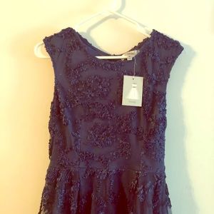 Navy high low dress
